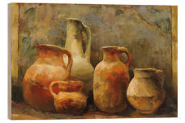 Wood print Tuscan Vessels