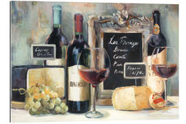 Gallery print Mediterranean wine and cheese