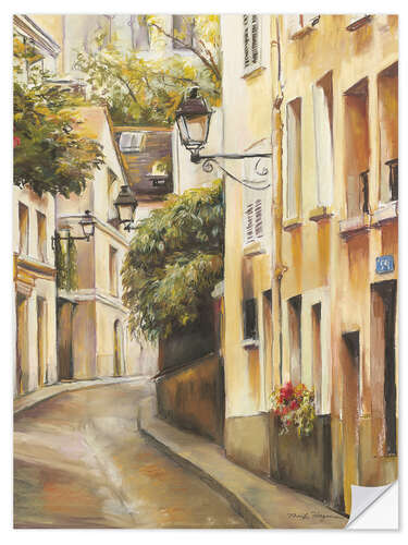 Selvklebende plakat Montmartre II