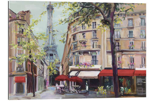 Quadro em plexi-alumínio Springtime in Paris