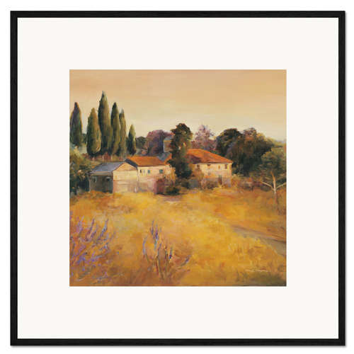Gerahmter Kunstdruck Cerrito di Spoleto Ernte