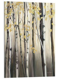 Tableau en plexi-alu Golden Birch II