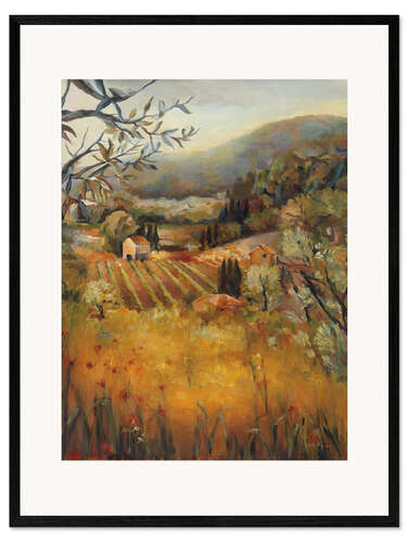 Framed art print Vineyard in the Valley