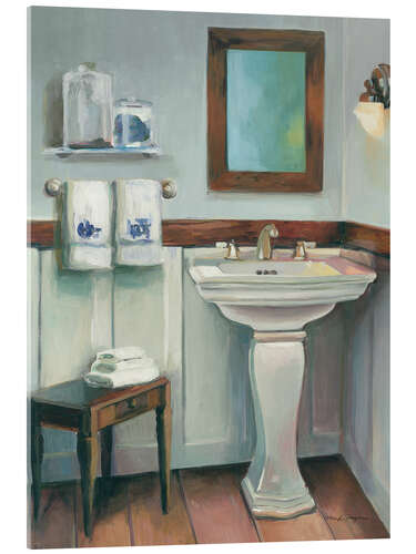 Acrylic print Cottage Sink Navy