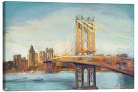 Canvas print Sunny Manhattan Bridge