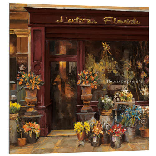 Aluminium print Parisian flower shop I