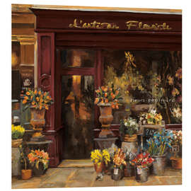 Foam board print Parisian flower shop I