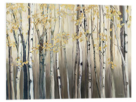 Foam board print Golden Birch III