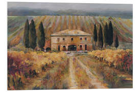 PVC print Tuscany Vineyard