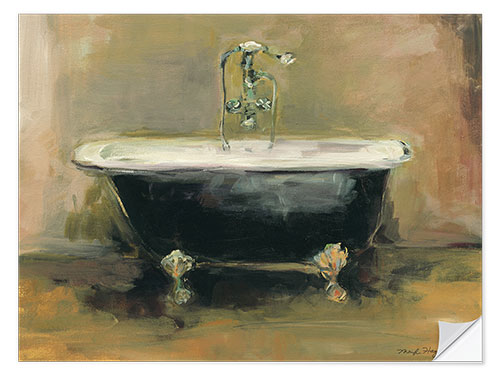 Vinilo para la pared Vintage Tub I