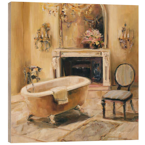 Quadro de madeira French Bath I