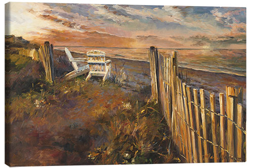 Canvas print The Beach at Sunset