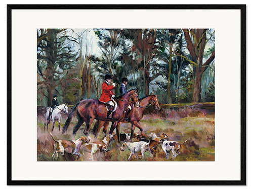 Kehystetty taidepainatus Foxhunt