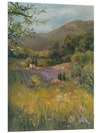 Foam board print Lavender Fields