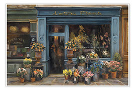 Wandbild  Blumenladen in Paris - Marilyn Hageman