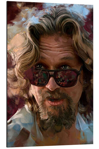 Aluminium print The Big Lebowski, the Dude