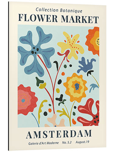 Stampa su alluminio Flower Market Amsterdam II