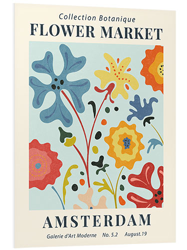 Foam board print Flower Market Amsterdam II