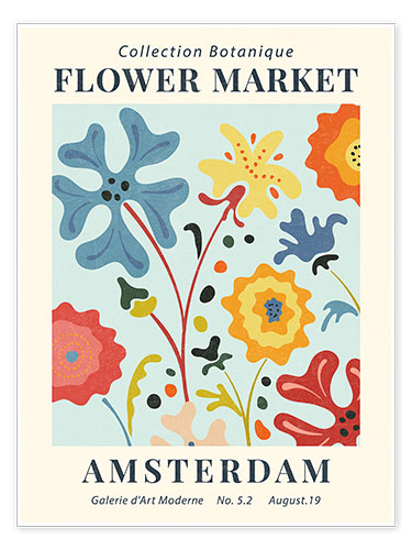Poster Flower Market Amsterdam II