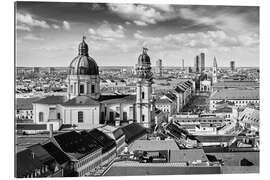 Tableau en plexi-alu Blick über München