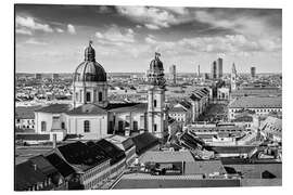 Magnettafel Blick über München