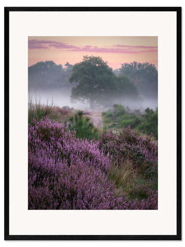 Ingelijste kunstdruk Heather colors