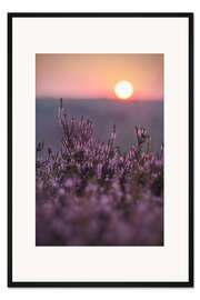 Gerahmter Kunstdruck Heide