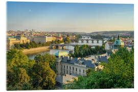 Acrylic print View over Prague