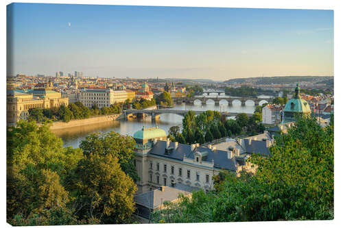 Quadro em tela View over Prague