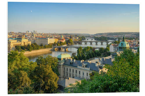 Foam board print View over Prague