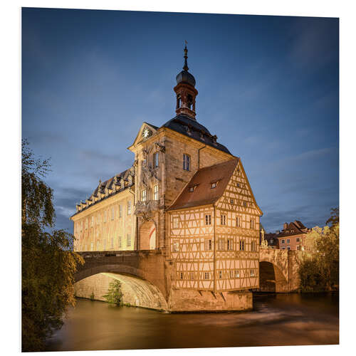 Foam board print Old town hall in Bamberg