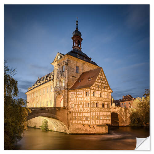 Vinilo para la pared Old town hall in Bamberg