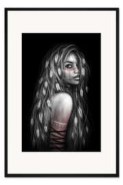 Gerahmter Kunstdruck Gefieder