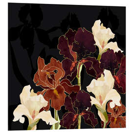 Foam board print Autumn Iris