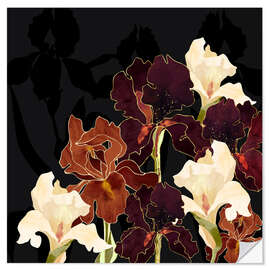 Sticker mural Autumn Iris