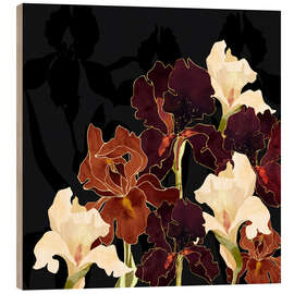 Quadro de madeira Autumn Iris