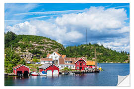 Wall sticker View of the village of Farestad in Norway