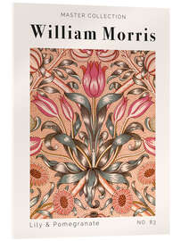 Acrylglasbild  Lily &amp; Pomegranate No. 83 - William Morris