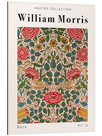 Aluminium print  Rose No. 13 - William Morris