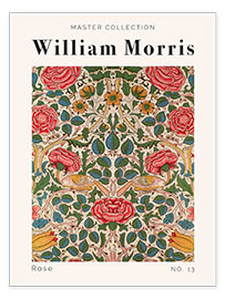 Wandbild  Rose No. 13 - William Morris