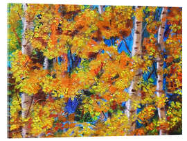 Acrylglasbild Der goldene Herbst