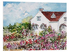 Foam board print English cottage I