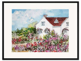 Gerahmter Kunstdruck Englisches Landhaus I