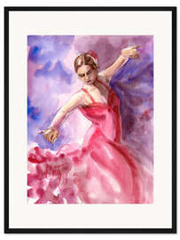 Gerahmter Kunstdruck Flamenco