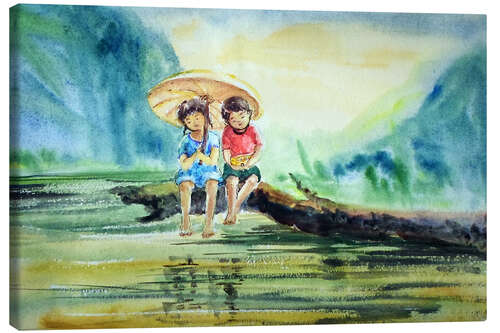 Canvas print Joys of childhood