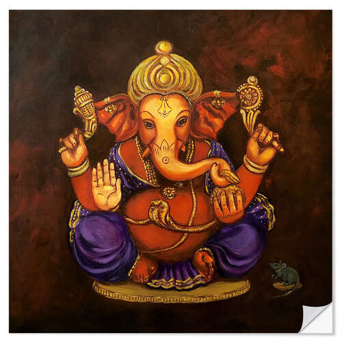 Wandsticker Ganesha