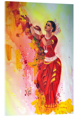 Acrylglas print Odissi dancer