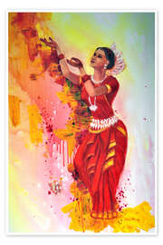 Póster Odissi dancer