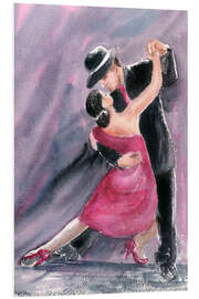 Foam board print Tango dancers