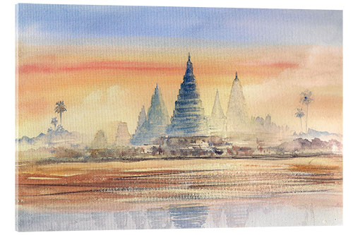 Quadro em acrílico Temples in the dusk, Angkor Wat